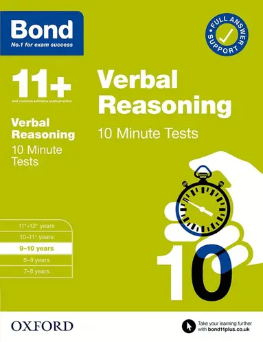 Frances Down, Bond 11+ - Bond 11+ Verbal Reasoning 10 Minute Tests for Age 9-10 | For 2026 GL Assessment & other 11 plus entrance exams, Häftad