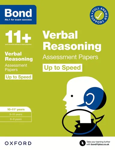 Frances Down, Bond 11+ - Bond 11+ Verbal Reasoning Up to Speed Assessment Papers with Answer Support 10-11 years: Ready for the 2026 exam (for GL Assessment & other 11 plus exams), Häftad
