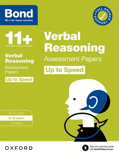 Frances Down, Bond 11+ - Bond 11+ Verbal Reasoning Up to Speed Assessment Papers with Answer Support 9-10 Years (for GL Assessment & other 11 plus exams), Häftad
