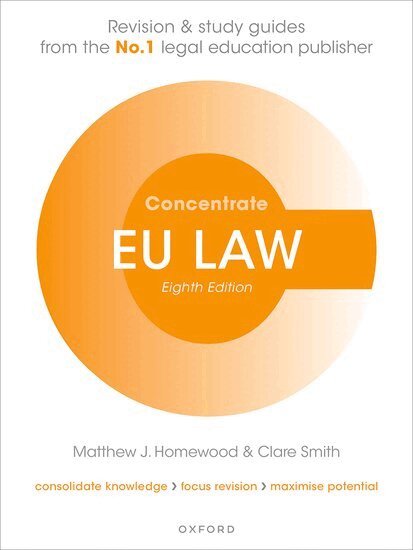 Matthew Homewood, Clare Smith - EU Law Concentrate, Häftad