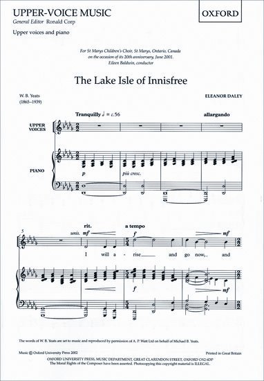 The Lake Isle of Innisfree, Övrigt