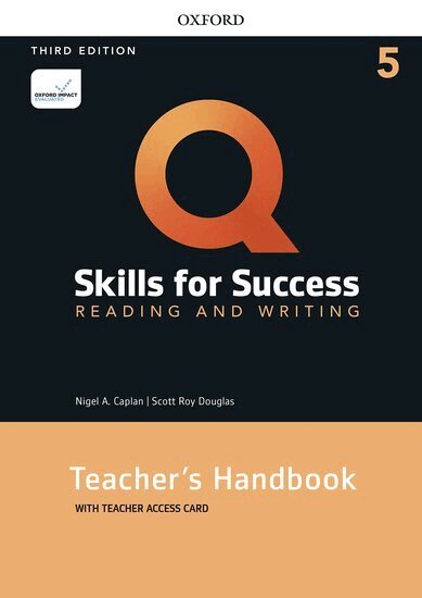 Lawrence Lawson - Q: Skills for Success: Level 5: Reading and Writing Teacher's Handbook with Teacher's Access Card. Tillgänglighet: Lägg i varukorg
