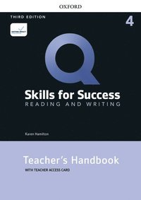 Q: Skills for Success: Level 4: Reading and Writing Teacher's Handbook with Teacher's Access Card