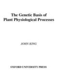 The Genetic Basis of Plant Physiological Processes