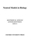 Neutral Models in Biology
