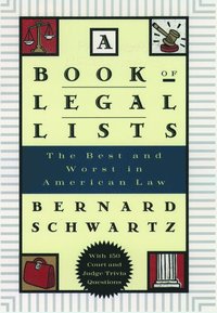A Book of Legal Lists