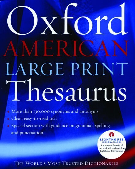 The Oxford American Large Print Thesaurus
