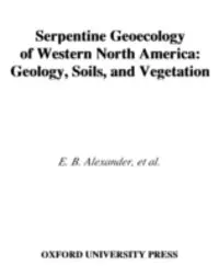 Susan P. Harrison, Todd Keeler-Wolfe, Robert G. Coleman, Earl B. Alexander - Serpentine Geoecology of Western North America, E-bok. Tillgänglighet: Lägg i varukorg