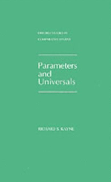 Richard S. Kayne - Parameters and Universals, E-bok