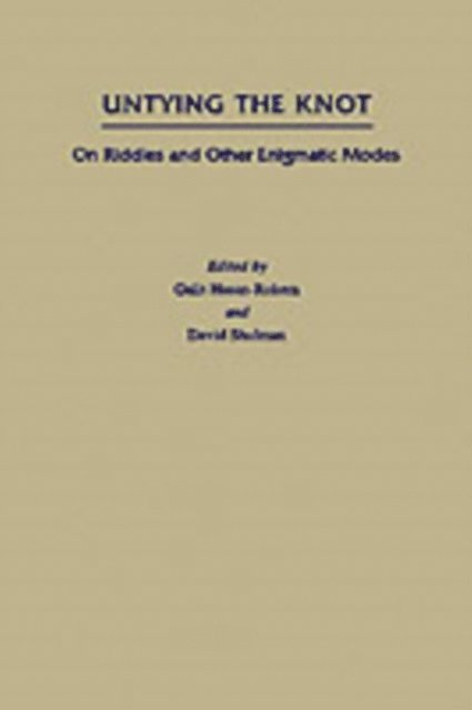 David Shulman, Galit Hasan-Rokem - Untying the Knot, E-bok