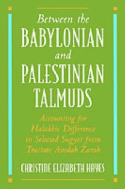 Christine Elizabeth Hayes - Between the Babylonian and Palestinian Talmuds, E-bok