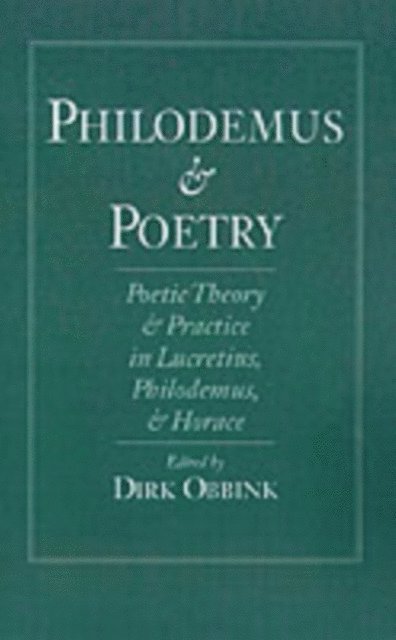 Dirk Obbink - Philodemus and Poetry, E-bok