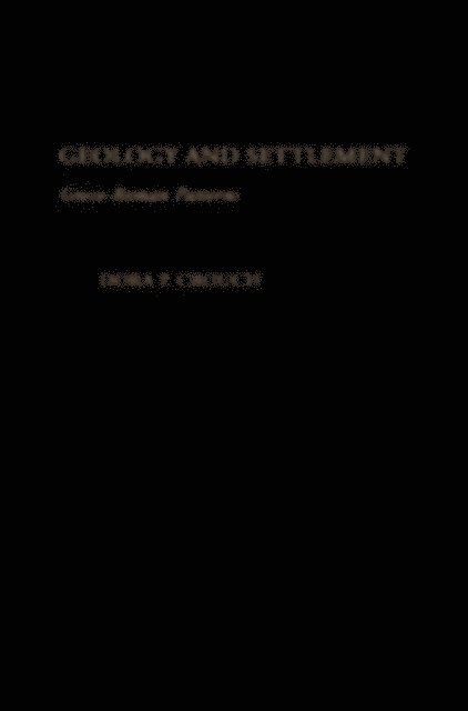 Dora P. Crouch - Geology and Settlement, E-bok. Tillgänglighet: Lägg i varukorg