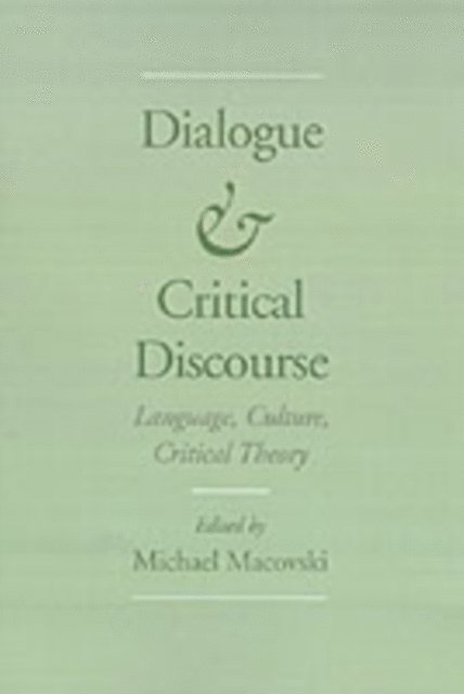 Dialogue and Critical Discourse