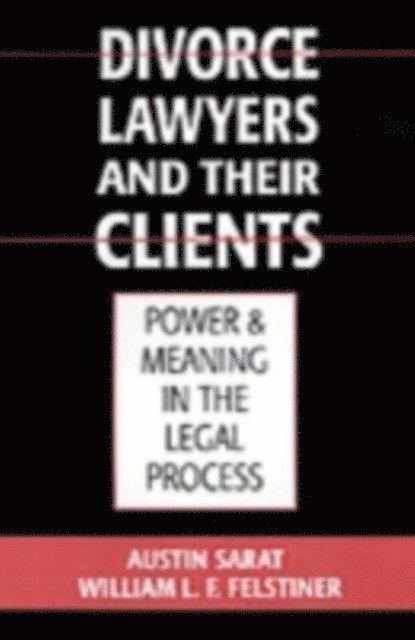 William L. F. Felstiner, Austin Sarat - Divorce Lawyers and Their Clients, E-bok