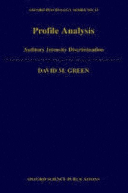 David M. Green - Profile Analysis, E-bok
