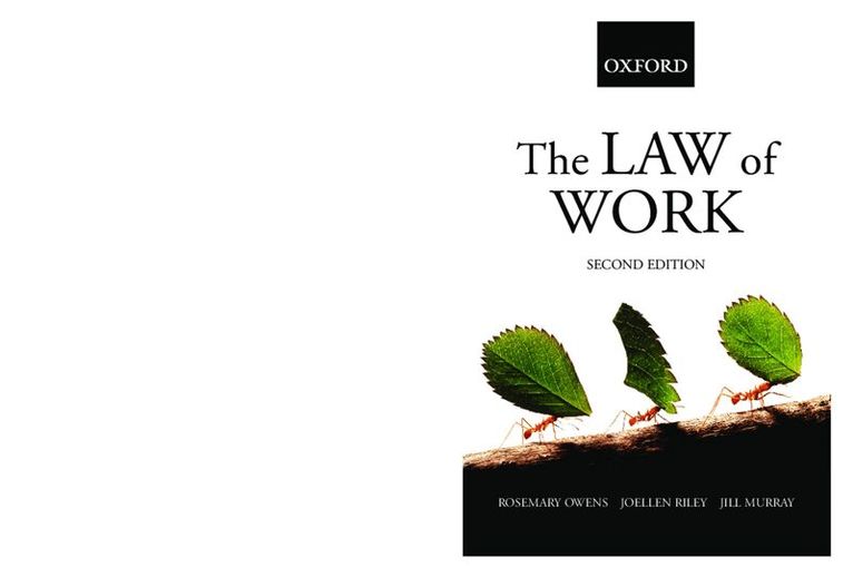 Rosemary Owens, Joellen Riley, Jill Murray - The Law of Work, Häftad