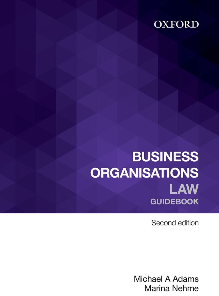 Michael A. Adams, Marina Nehme - Business Organisations Law Guidebook, Häftad