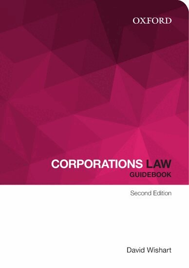 David Wishart - Corporations Law Guidebook, Häftad