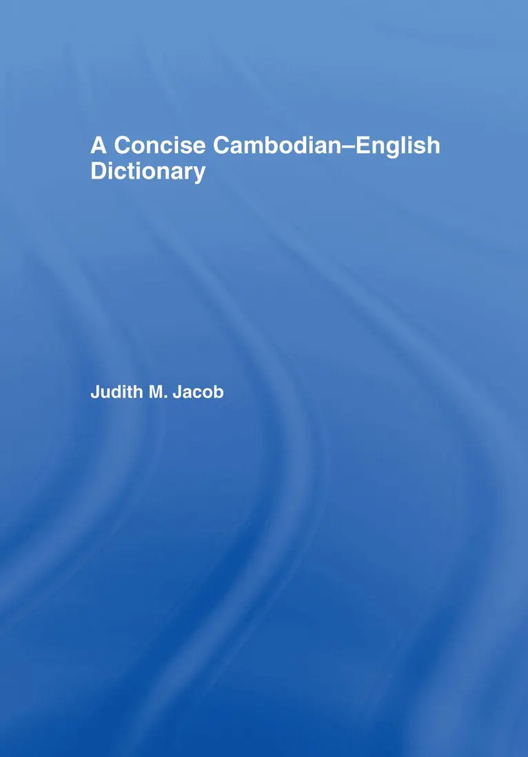 Judith Jacob Jacobs - Concise Cambodian-English Dictionary, Inbunden. Tillgänglighet: Lägg i varukorg