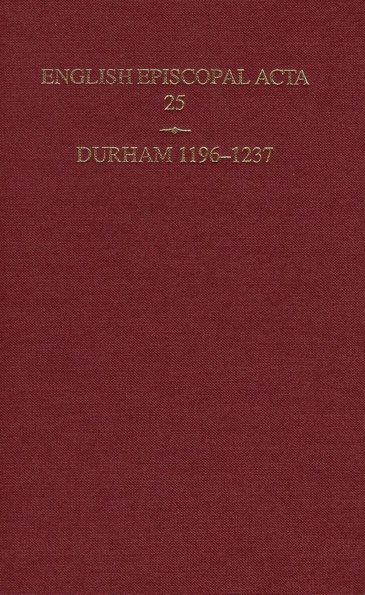 M. G. Snape - Durham 1196-1237, Inbunden. Tillgänglighet: Tillfälligt slut