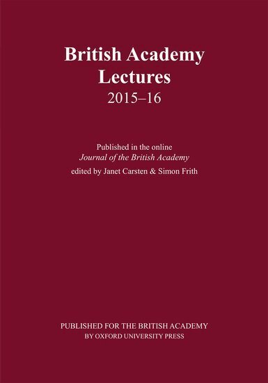 Janet Carsten, Simon Frith - British Academy Lectures, 2015-16, Häftad. Tillgänglighet: Tillfälligt slut