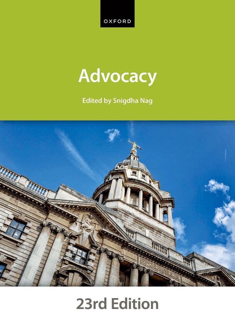 The City Law School - Advocacy, Häftad. Tillgänglighet: Lägg i varukorg