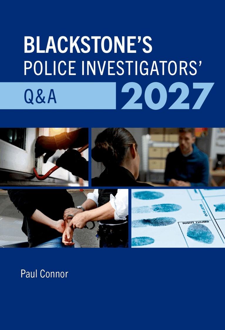 Paul Connor - Blackstone's Police Investigators' Q&A 2027, Häftad