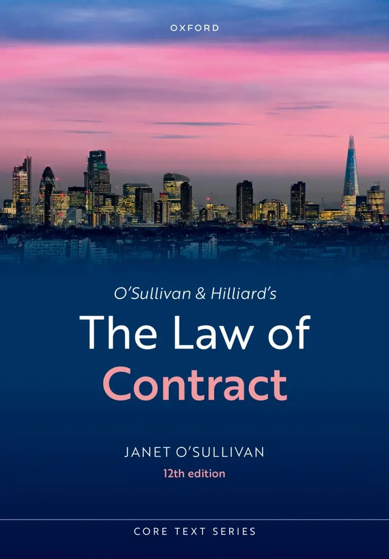 Janet O'Sullivan - O'Sullivan & Hilliard's The Law of Contract, Häftad. Tillgänglighet: Kommande