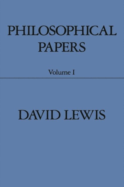 David Lewis - Philosophical Papers, E-bok