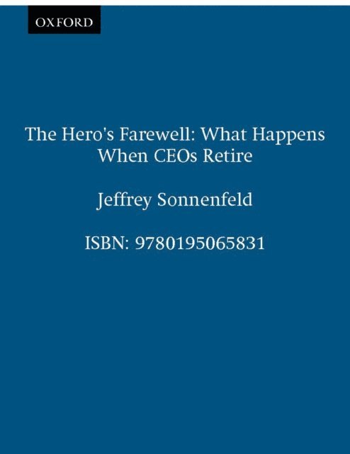 Jeffrey Sonnenfeld - Hero's Farewell, E-bok
