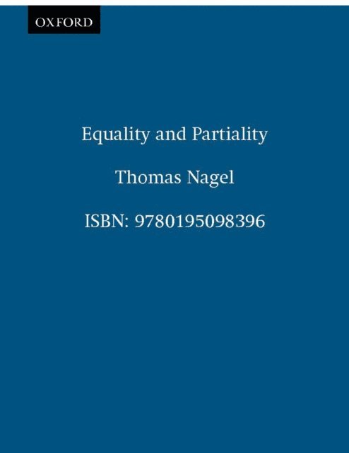 Thomas Nagel - Equality and Partiality, E-bok