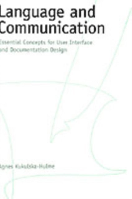 Agnes Kukulska-Hulme - Language and Communication, E-bok