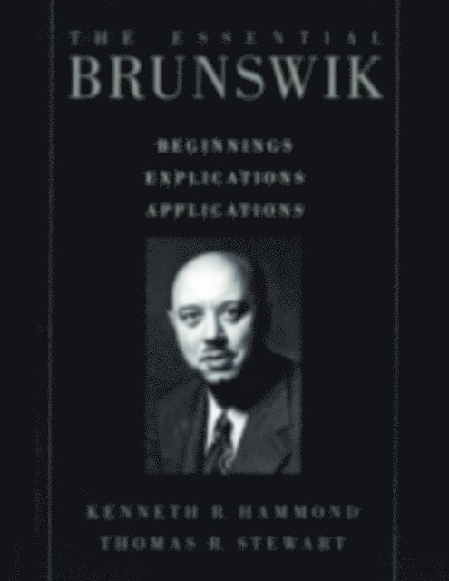 Thomas R. Stewart, Kenneth R. Hammond - Essential Brunswik, E-bok