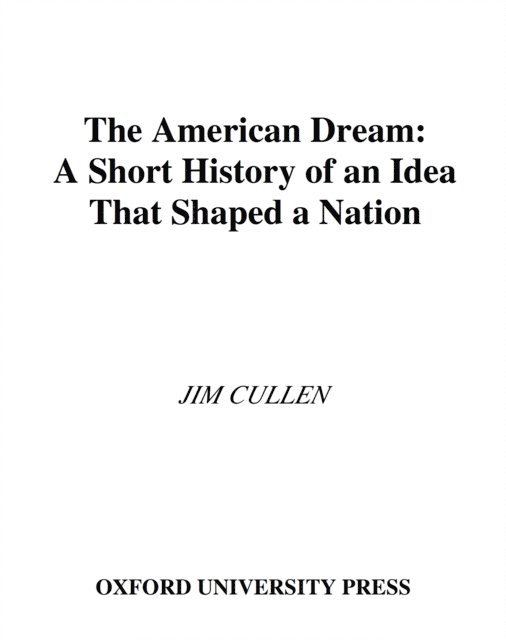 Jim Cullen - American Dream, E-bok