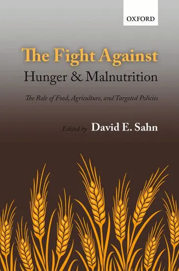 David E. Sahn - The Fight Against Hunger and Malnutrition, Inbunden. Tillgänglighet: Lägg i varukorg