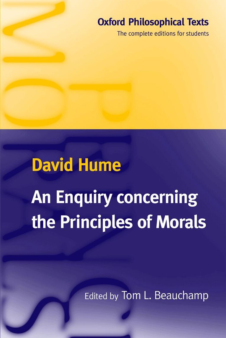 David Hume, Tom L. Beauchamp - An Enquiry Concerning the Principles of Morals, Häftad