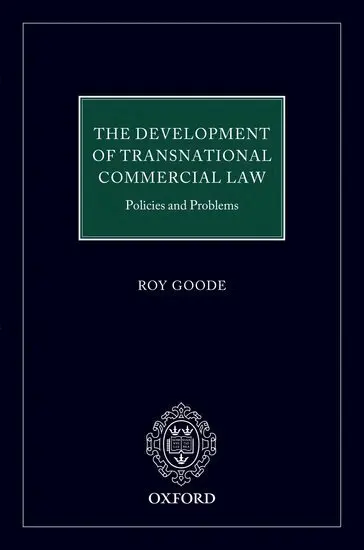 Professor Sir Roy Goode QC - The Development of Transnational Commercial Law, Inbunden. Tillgänglighet: Lägg i varukorg