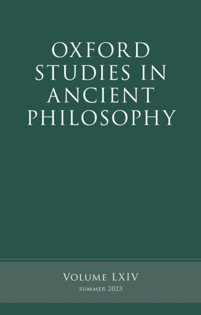 Rachana Kamtekar - Oxford Studies in Ancient Philosophy, E-bok