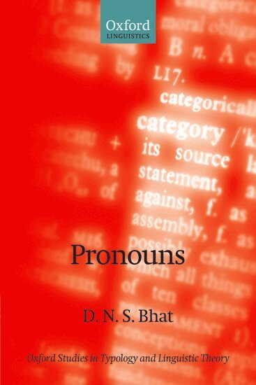 Darbhe Narayana Shankara Bhat - Pronouns, Häftad