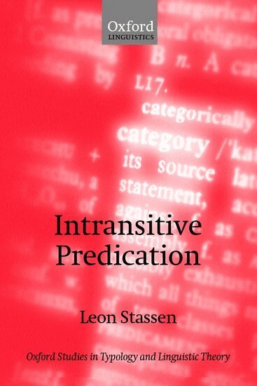 Leon Stassen - Intransitive Predication, Häftad