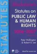 Blackstone's Statutes On Public Law And Human Rights