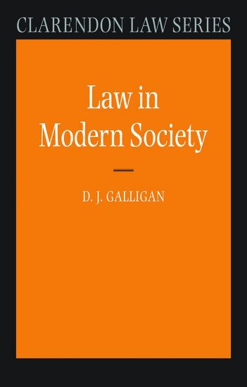 Denis Galligan - Law in Modern Society, Inbunden. Tillgänglighet: Lägg i varukorg