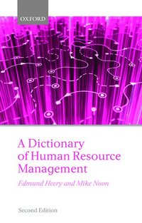 A Dictionary of Human Resource Management