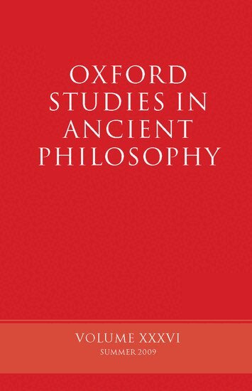 David Sedley - Oxford Studies in Ancient Philosophy, Inbunden