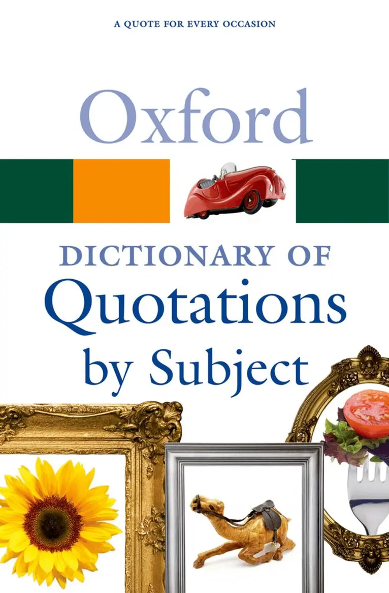 Susan Ratcliffe - Oxford Dictionary of Quotations by Subject, Häftad. Tillgänglighet: Lägg i varukorg