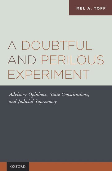Mel A. Topf - A Doubtful and Perilous Experiment, Inbunden. Tillgänglighet: Lägg i varukorg