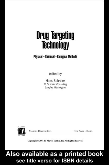 Hans Schreier - Drug Targeting Technology, E-bok