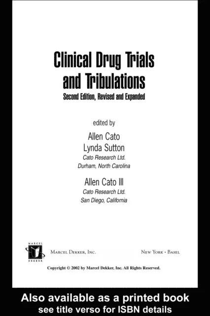 Clinical Drug Trials and Tribulations, Revised and Expanded