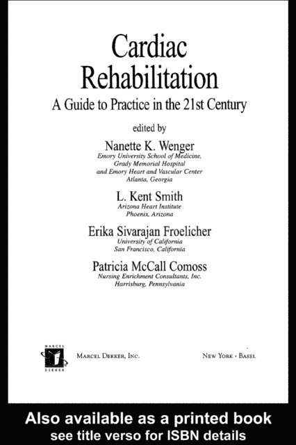 Nanette Wenger - Cardiac Rehabilitation, E-bok